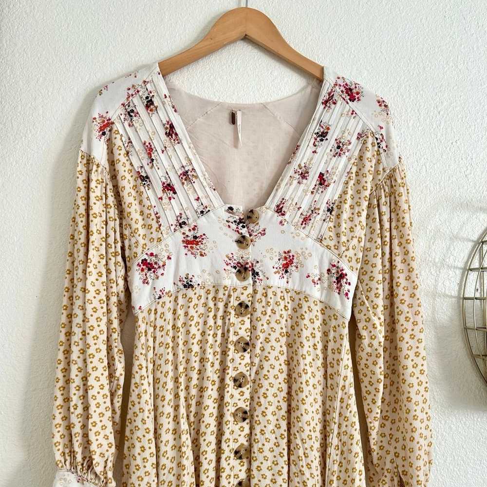 Free People Wonderland Floral Babydoll Mini Dress - image 3