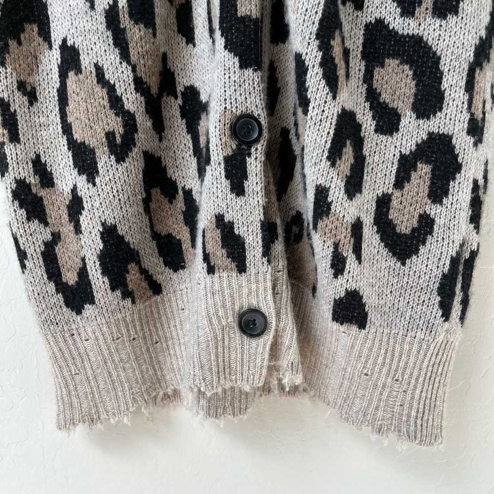 R13 R13 Sweater Cashmere Leopard Print Long Duste… - image 5