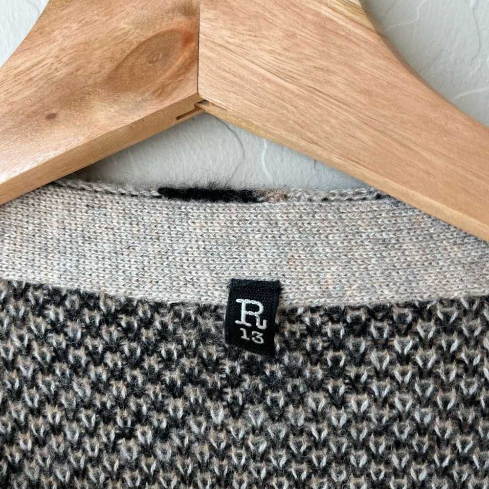 R13 R13 Sweater Cashmere Leopard Print Long Duste… - image 6