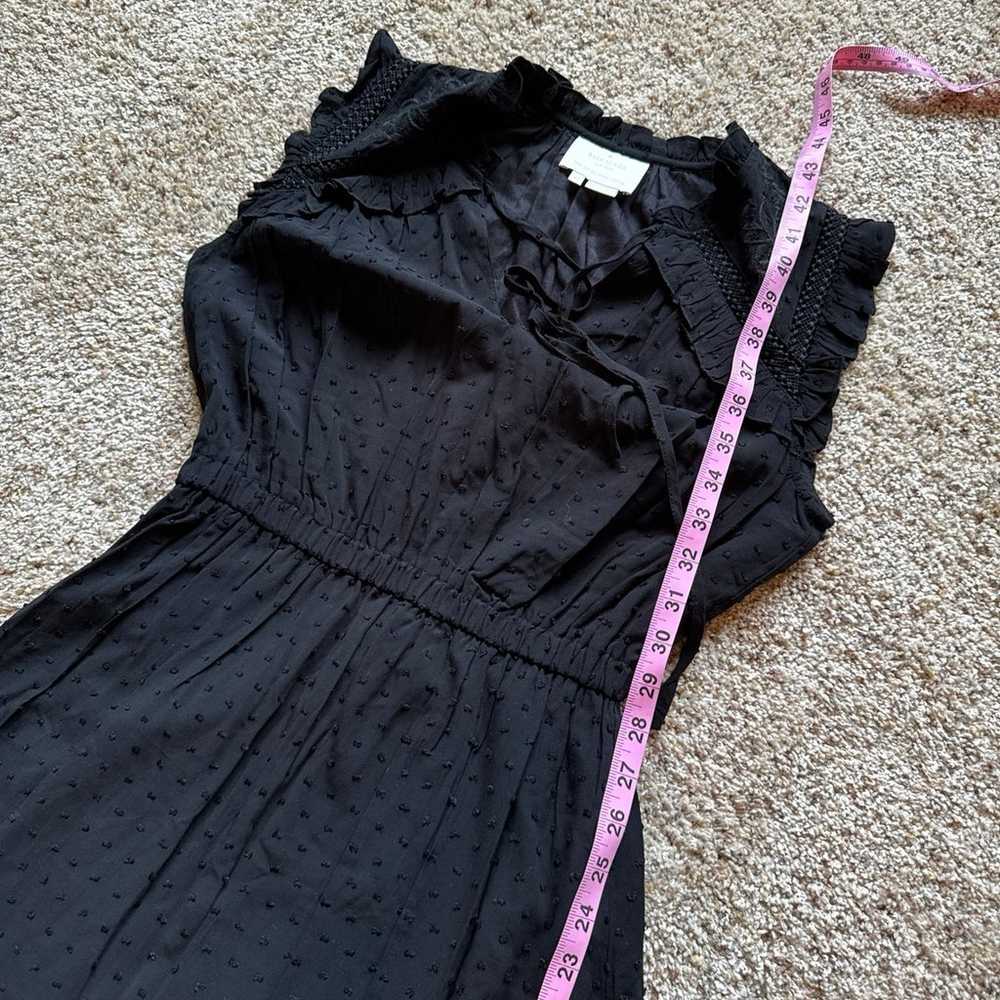 Kate Spade Swiss Dot Black Sleeveless Ruffle Midi… - image 12