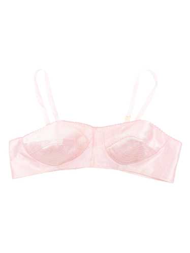 1940s Pink Satin Bullet Bra