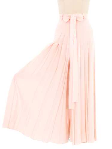 Chloe Pale Pink Pleated Palazzo Pants