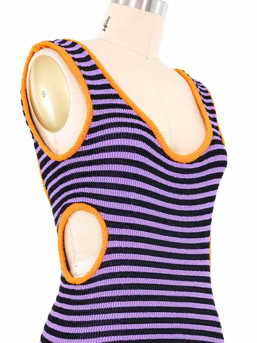 Liza Bruce Cutout Striped Swimsuit - image 2