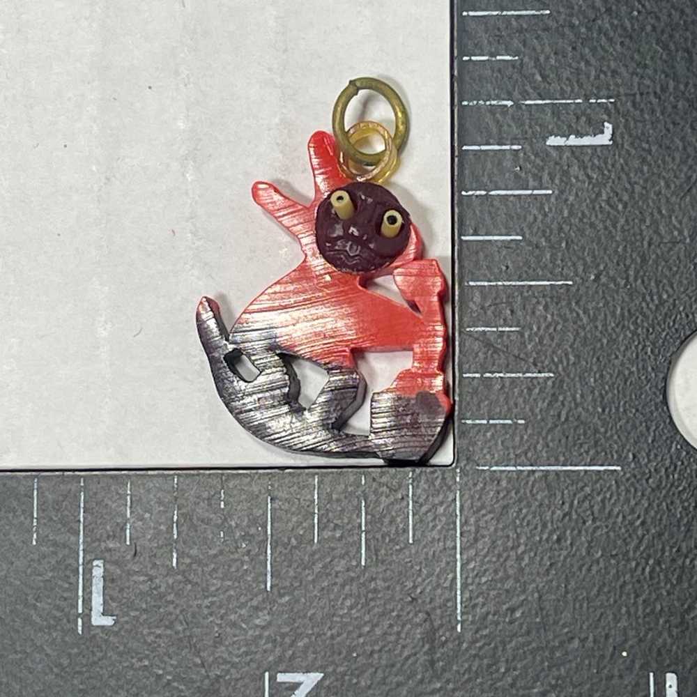 Vintage Kobe Charm Japan Pop Out Eyes Straw Cellu… - image 4