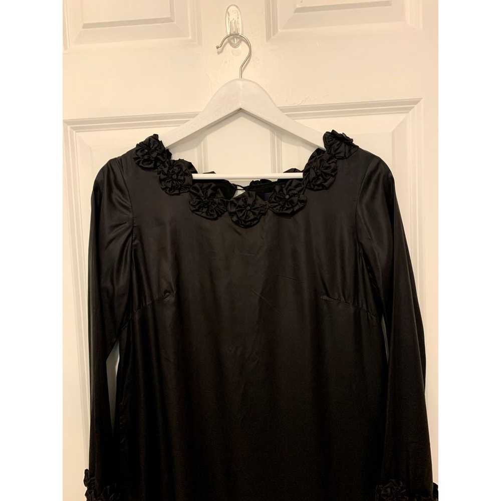 NWT French Connection 100% Silk Black Shift Dress… - image 11