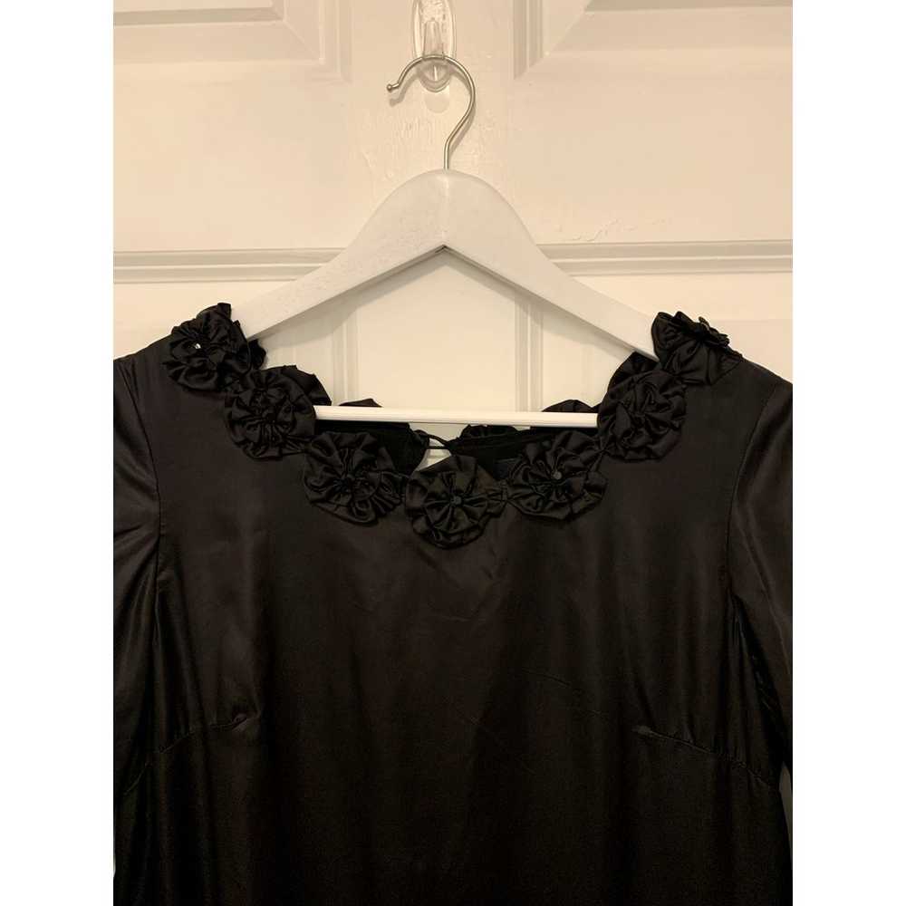 NWT French Connection 100% Silk Black Shift Dress… - image 12