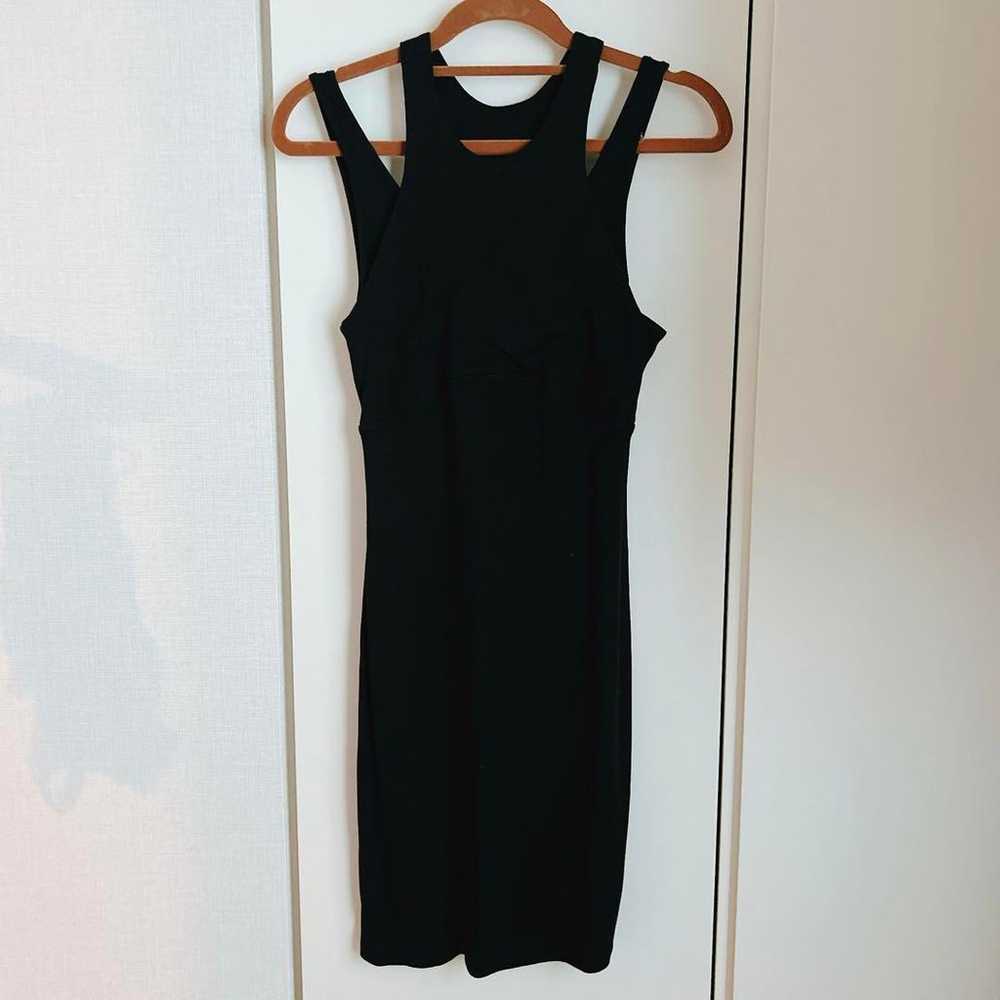 Lululemon Rib Cotton Modal Cutout Dress Black - image 4