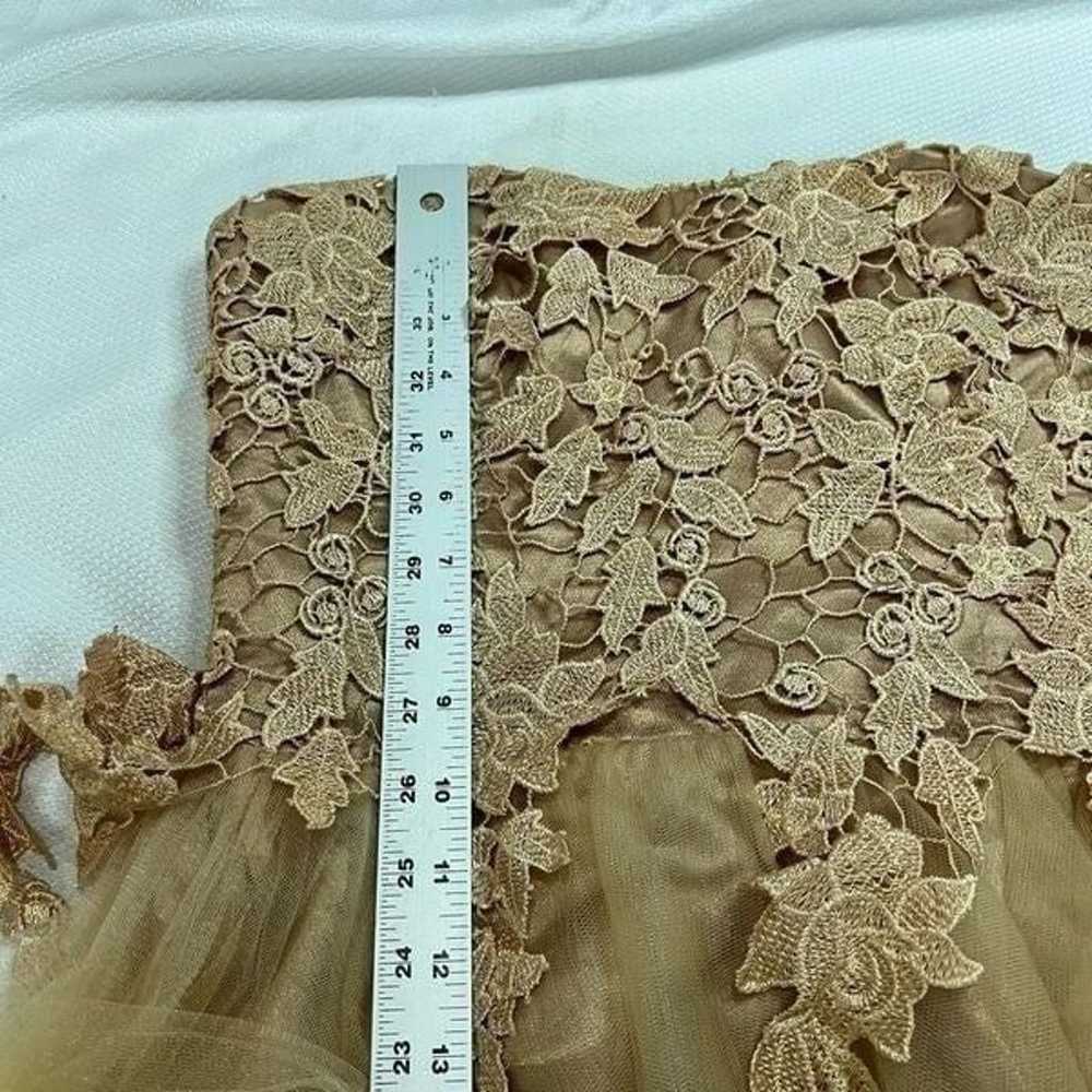 JS Collections Ethereal Champagne Floral Lace Tul… - image 9