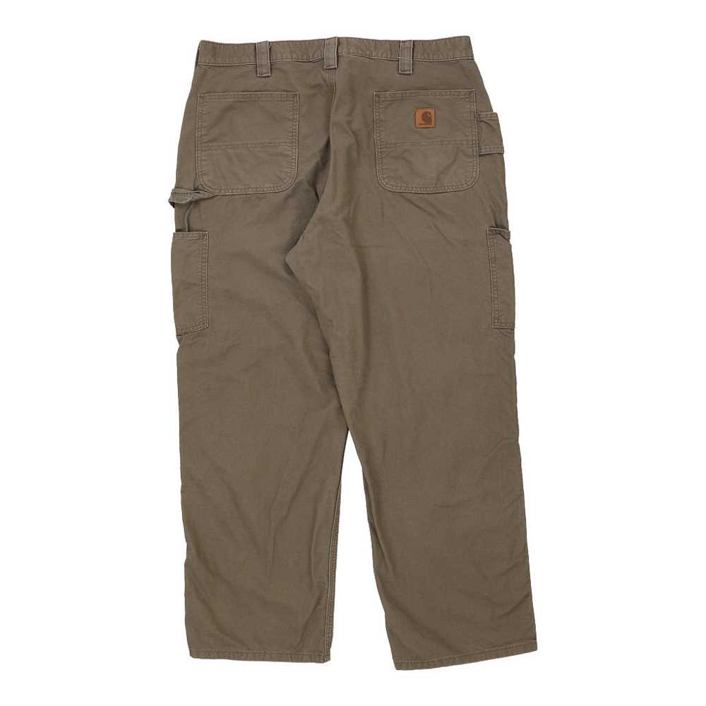 Carhartt Carpenter Trousers - 38W 30L Brown Cotton - image 1