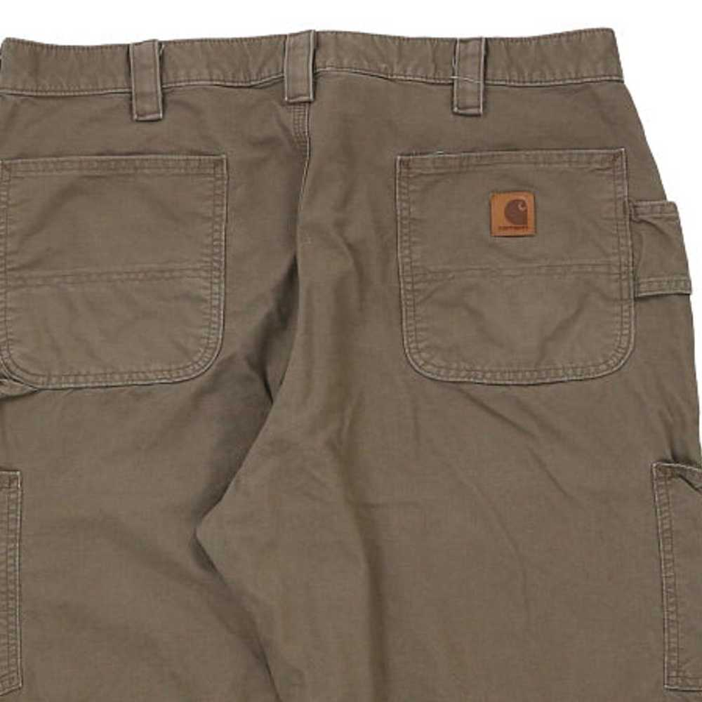 Carhartt Carpenter Trousers - 38W 30L Brown Cotton - image 2