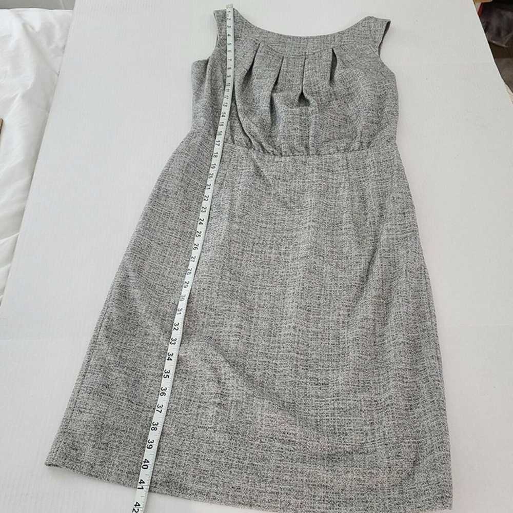 Escada Wool Silk Blend Gray Tweed Sleeveless Plea… - image 10