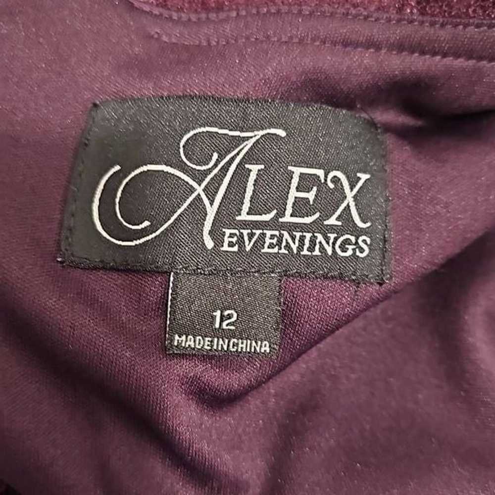 NWOT Alex Evenings Tea-Length Dress with Sequin L… - image 2