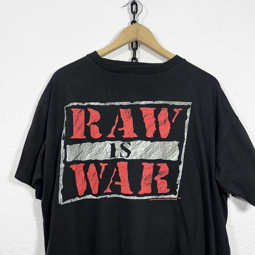 Vintage × Wwe × Wwf RAW IS WAR WWF VINTAGE SHIRT … - image 2