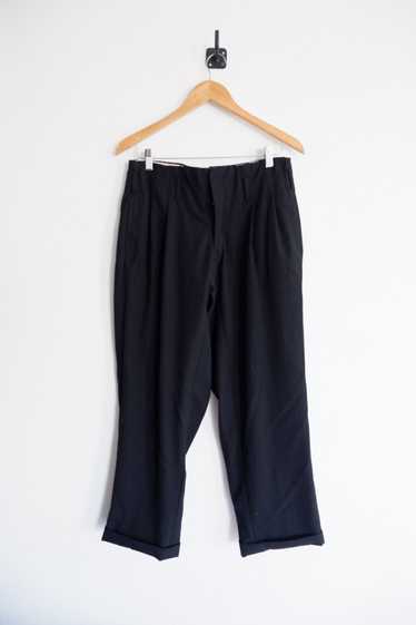 Japanese Brand 90s Wool Gabardine Hakama Pants Li… - image 1