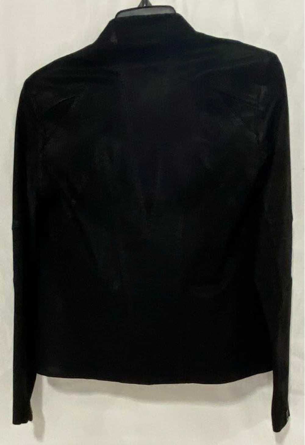 Helmut Lang Black Gloss Denim Jacket - Size Small - image 3