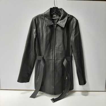 Wilsons Leather Belted Trench Coat Style Jacket - image 1