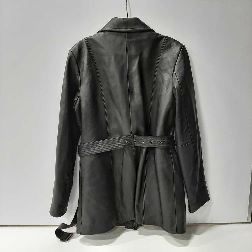 Wilsons Leather Belted Trench Coat Style Jacket - image 2