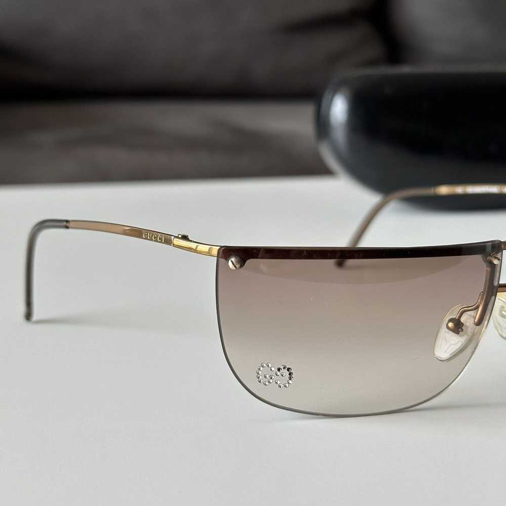 Gucci × Tom Ford × Vintage GUCCI Bronze Sunglasse… - image 3