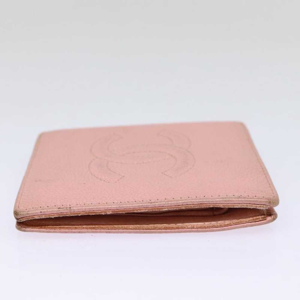 Chanel CHANEL COCO Mark Wallet Caviar Skin Pink G… - image 3