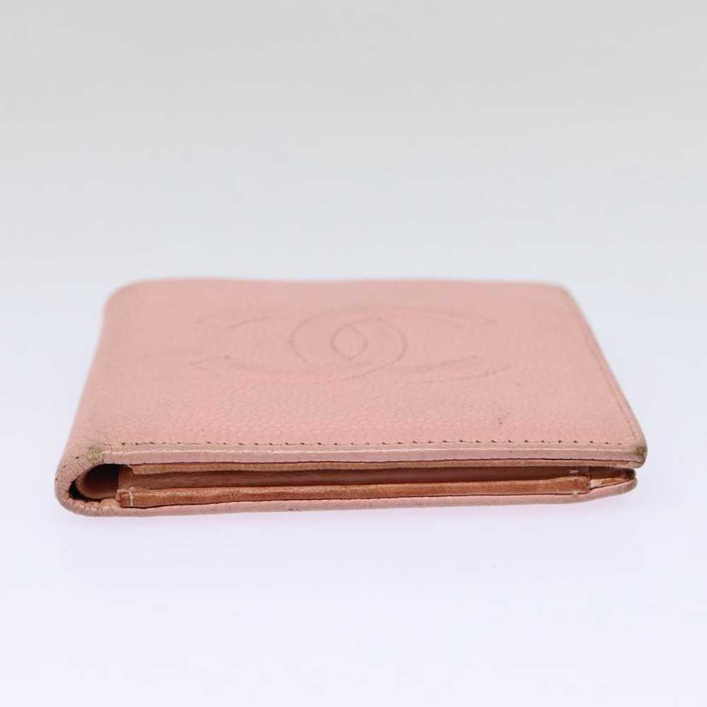 Chanel CHANEL COCO Mark Wallet Caviar Skin Pink G… - image 6