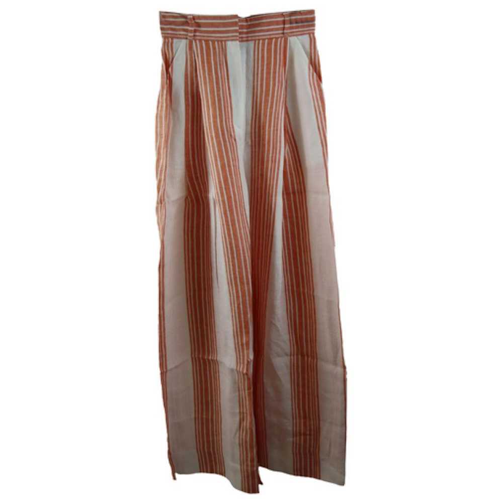 Three Graces London Linen straight pants - image 1