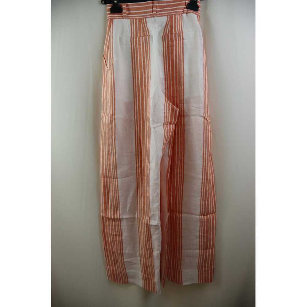 Three Graces London Linen straight pants - image 2