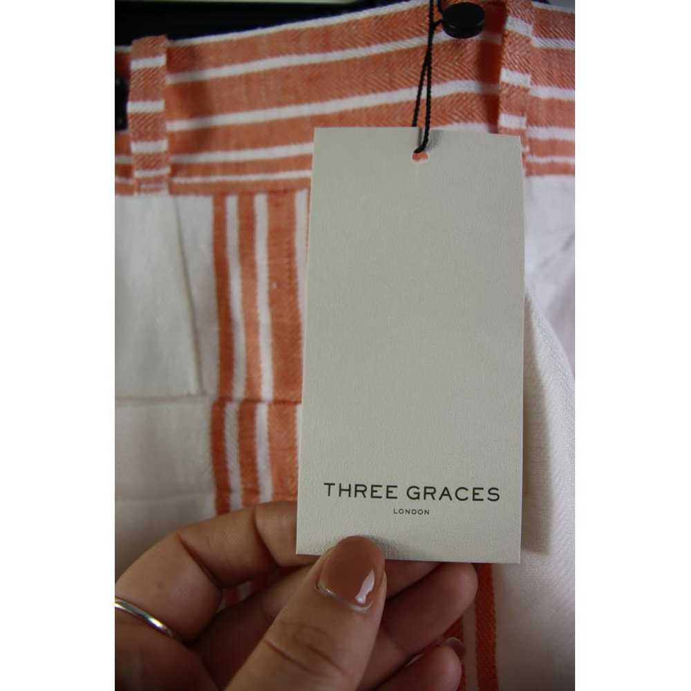 Three Graces London Linen straight pants - image 5