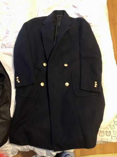 Mr. Gentleman Mr gentleman navy wool coat