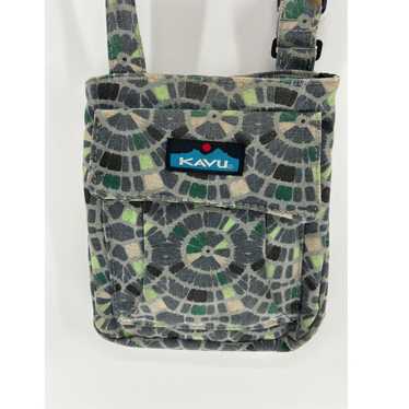 KAVU KAVU Green/gray pattern crossbody purse