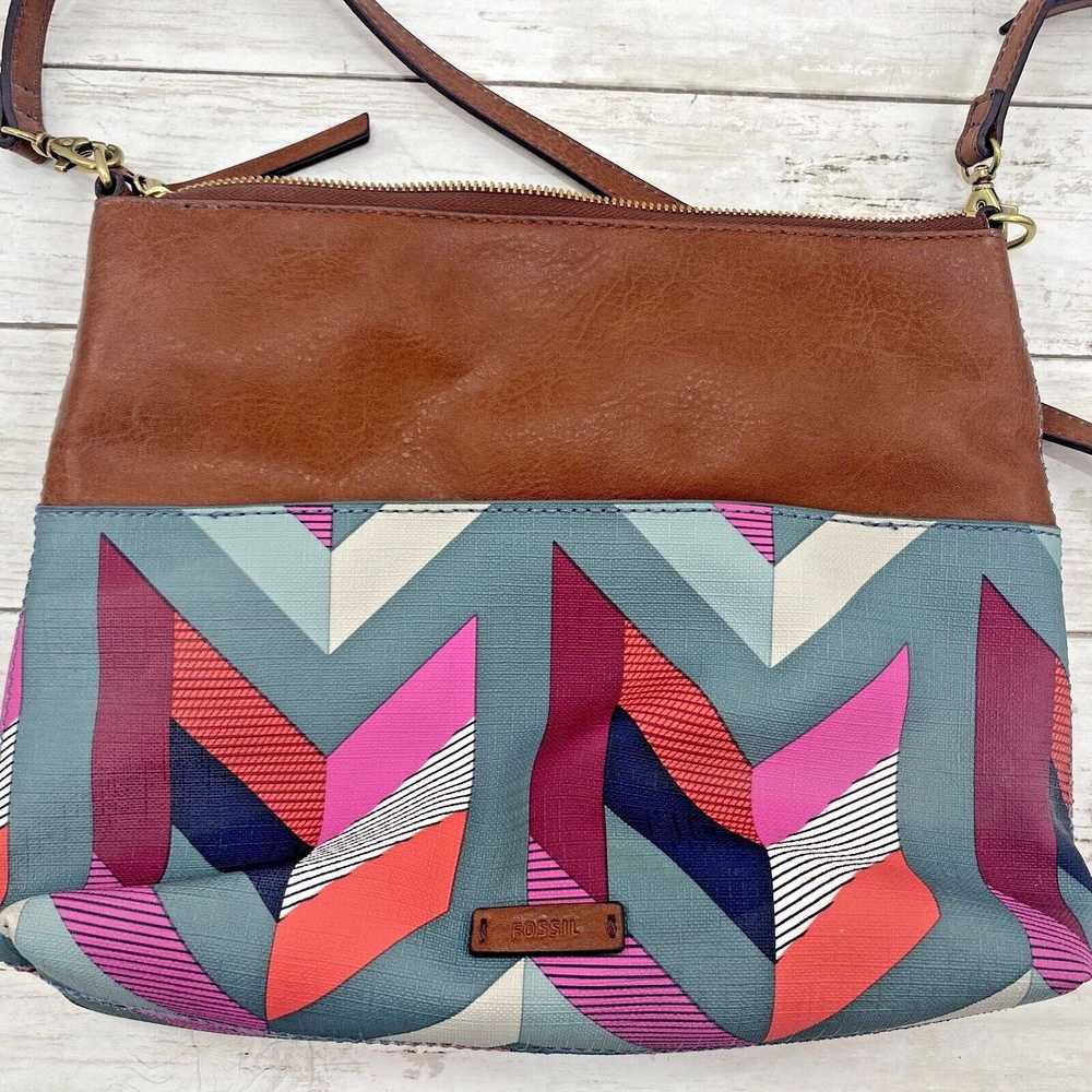 Fossil FOSSIL Fiona Multicolor Geometric Chevron … - image 1