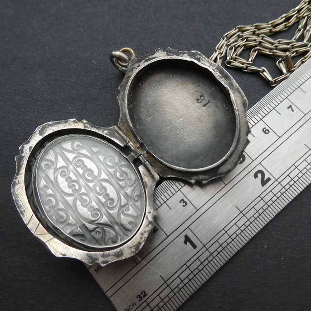 Large Antique Italian Locket Victorian Era Grand … - image 10