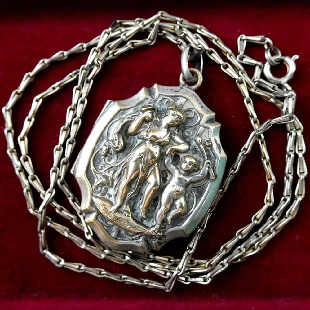 Large Antique Italian Locket Victorian Era Grand … - image 2