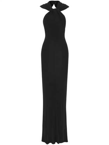 Saint Laurent Paris o1s1wg111024 Hooded Maxi Dress