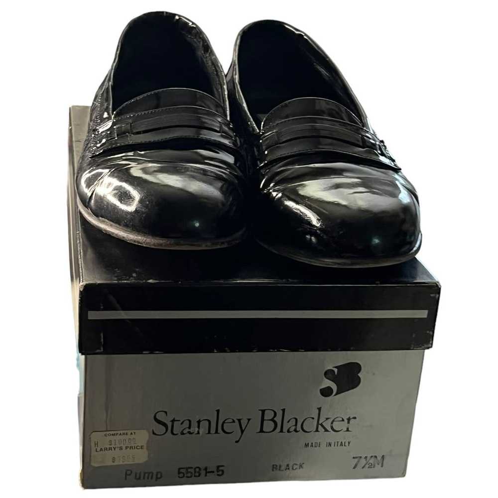 Stanley Blacker Stanley Blacker black patent Men'… - image 6