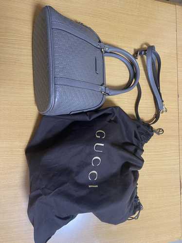 Gucci Gucci micro gg leather bag 2 way