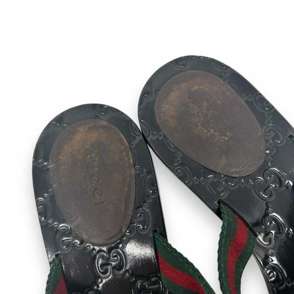 Gucci Double G leather sandal - image 3