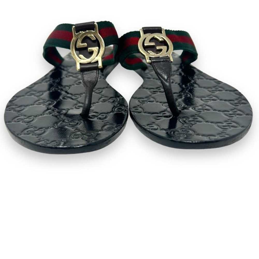 Gucci Double G leather sandal - image 6