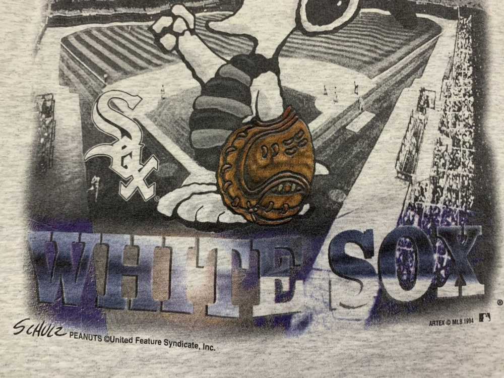 MLB × Peanuts × Vintage vintage 90s MLB white sox… - image 4