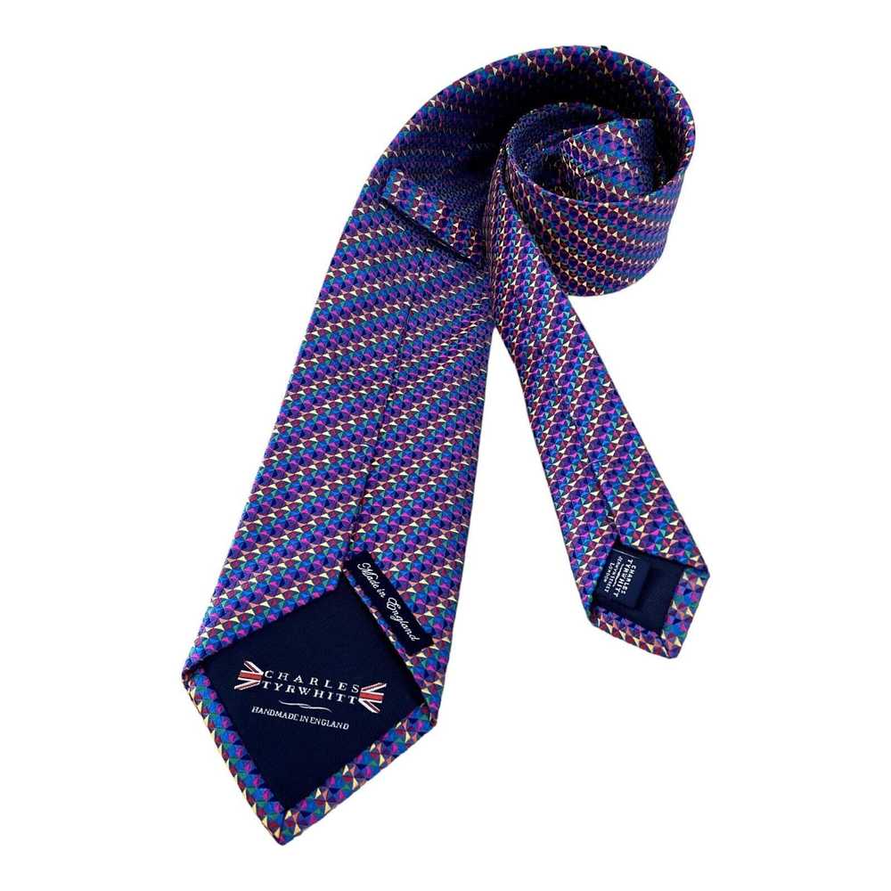 Charles Tyrwhitt CHARLES TYRWHITT Purple Geometri… - image 3