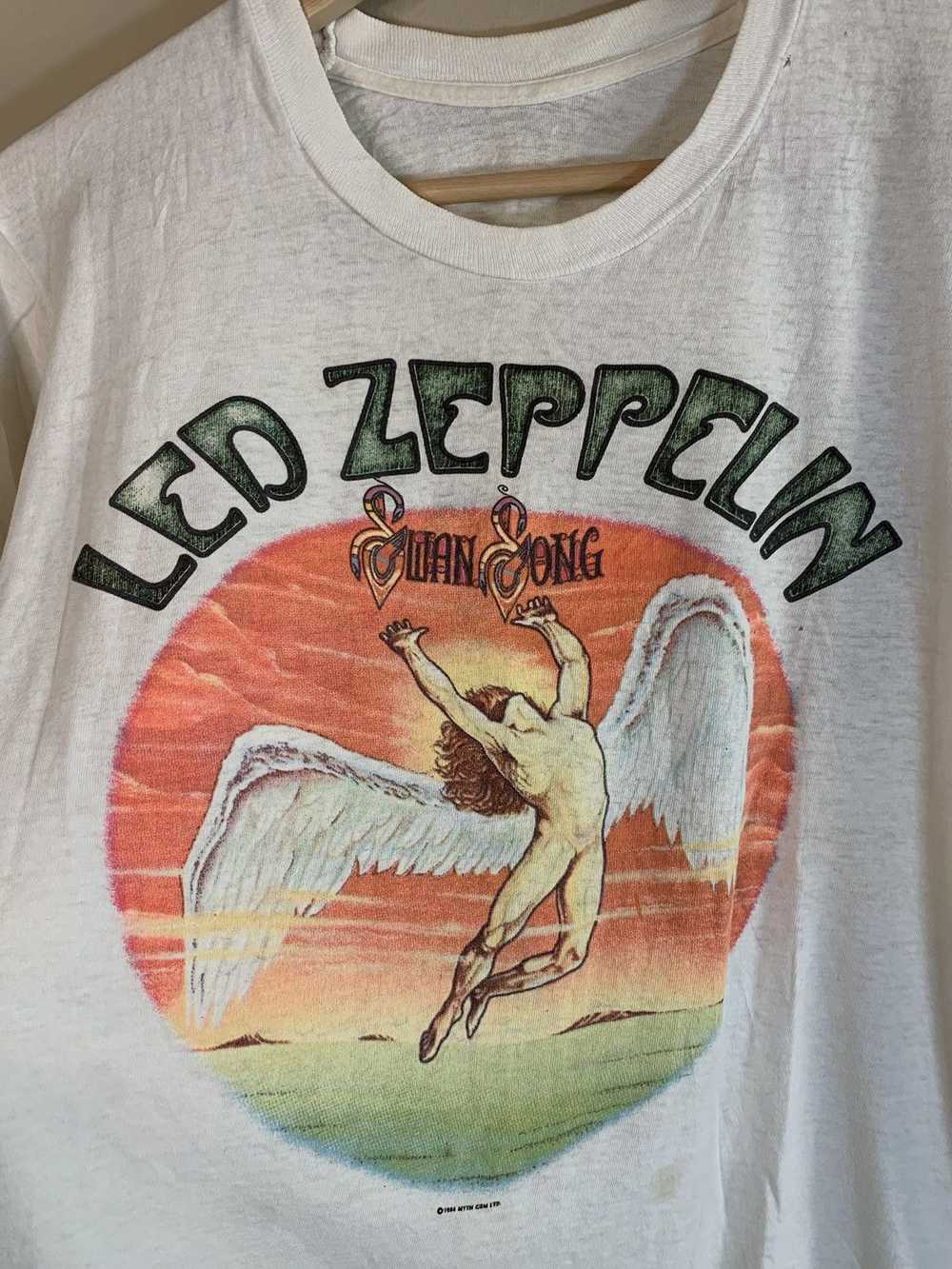 Band Tees × Led Zeppelin × Vintage RARE Vintage 1… - image 3