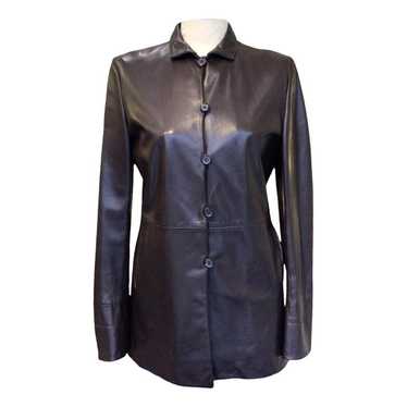 Jil Sander Leather biker jacket - image 1