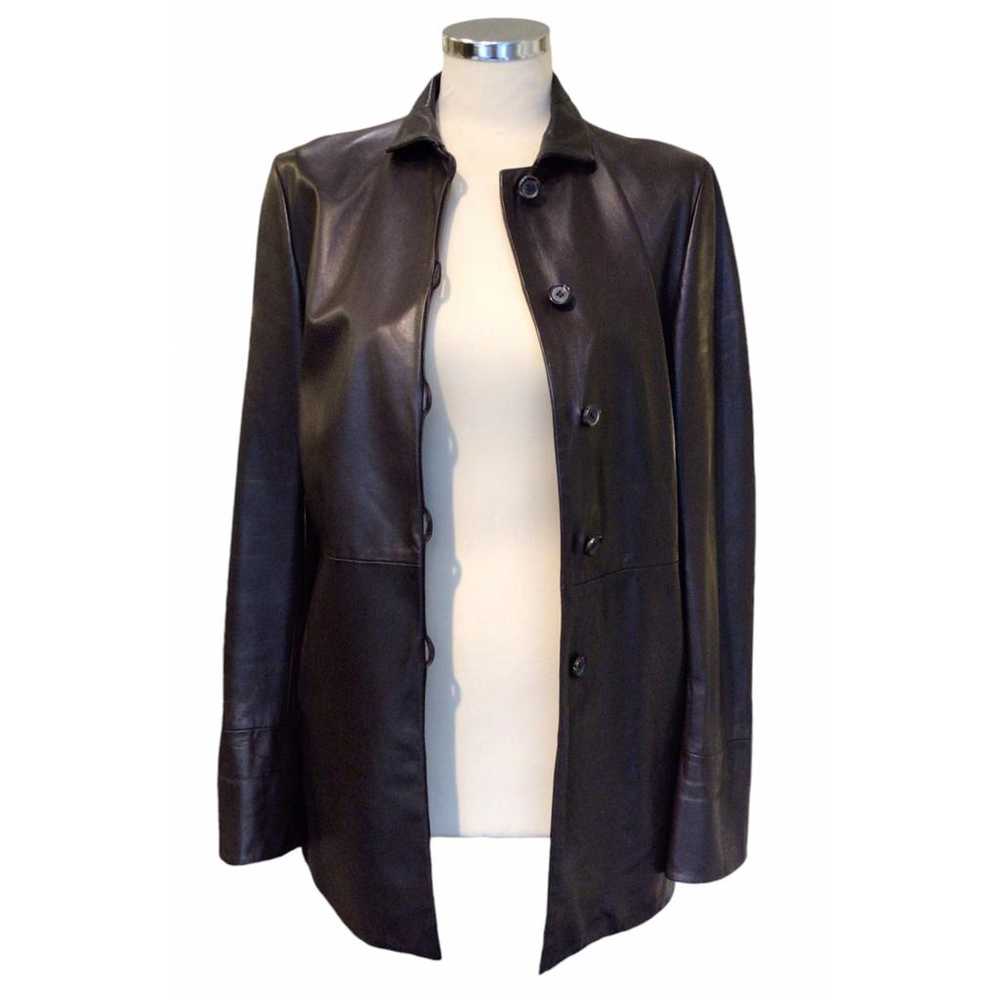 Jil Sander Leather biker jacket - image 6