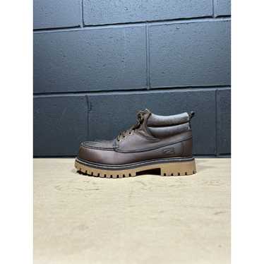 Other Vintage Candies Y2K Brown Leather Moc Toe Hi