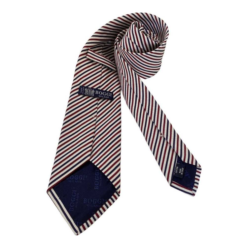 Boggi BOGGI MILANO Multicolor Striped Luxury Silk… - image 5