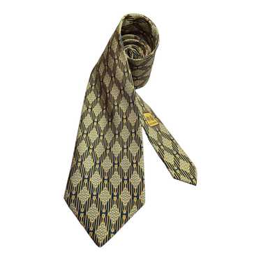 Battistoni top Roma Purple Silk Lion Tie