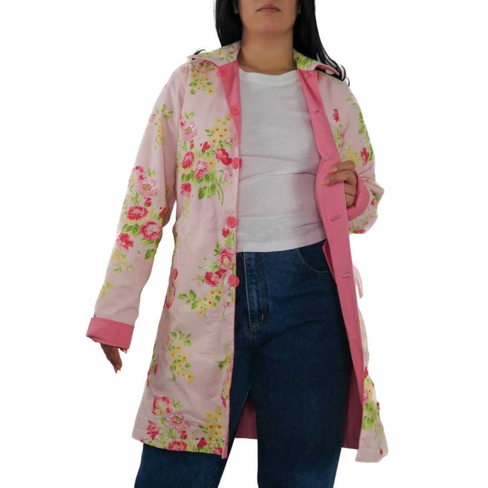 Vintage 1990s Vintage Pink Floral Reversible Casu… - image 7