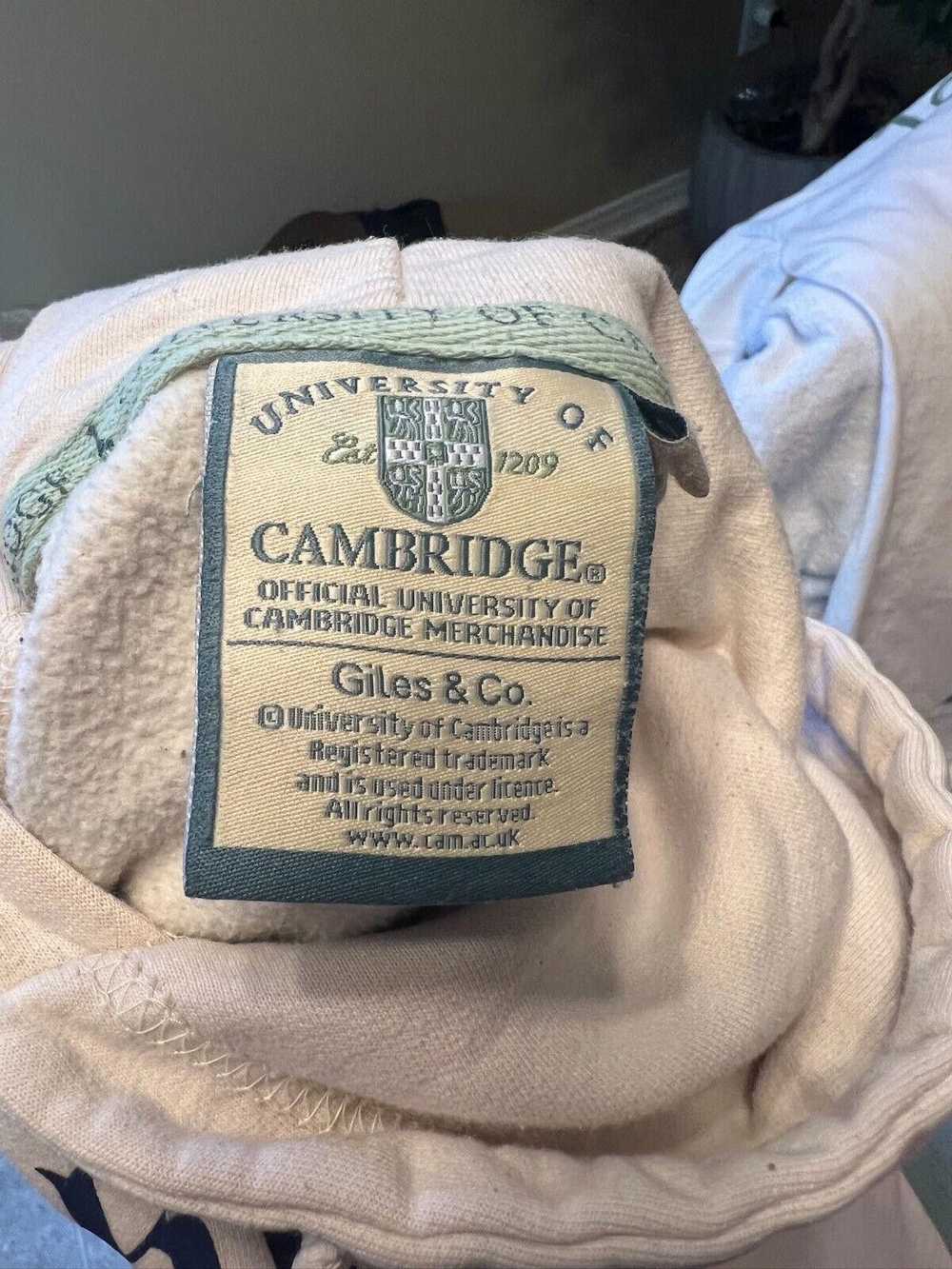 Designer Cambridge University Hoodie S Cotton VTG… - image 7