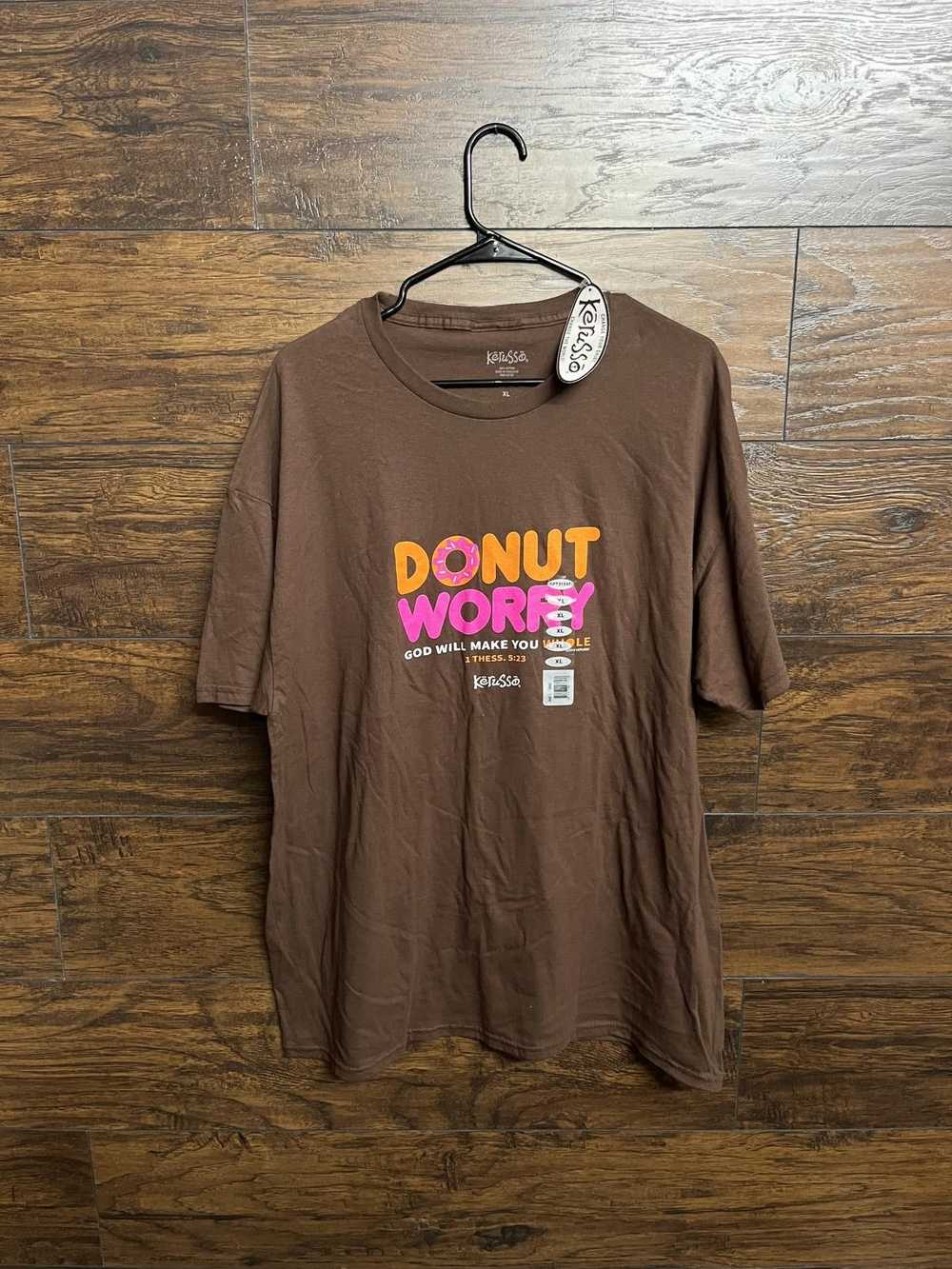 Designer Religious Tee Donut Worry Christian T-sh… - image 1