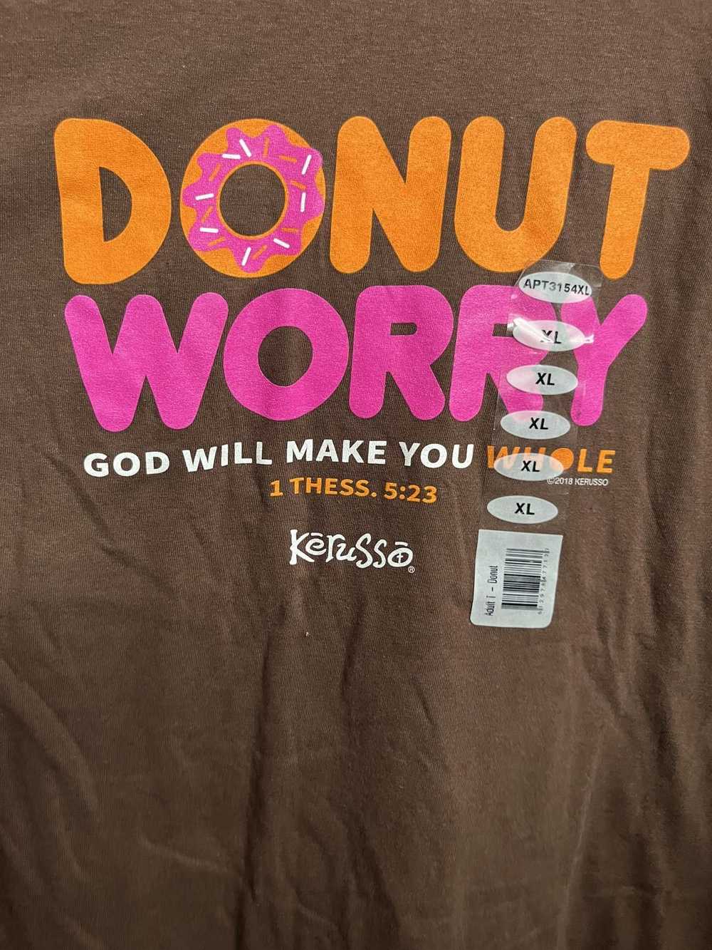 Designer Religious Tee Donut Worry Christian T-sh… - image 3