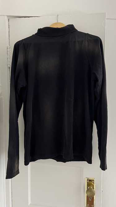 Martine Rose Black faced high-neck long sleeve shi